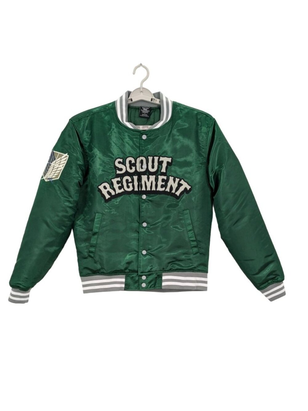 Attack on Titan Scout Regiment Anime Varsity Bomber Jacket Streetwear Cosplay S